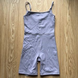 WILFRED FREE Biketard Shorts Unitard, Lavender Smoke XS